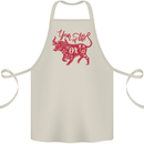 Chinese Zodiac Shengxiao Year of the Ox Cotton Apron 100% Organic Natural