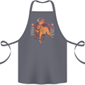 Chinese Zodiac Shengxiao Year of the Ox Cotton Apron 100% Organic Steel