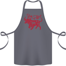 Chinese Zodiac Shengxiao Year of the Ox Cotton Apron 100% Organic Steel