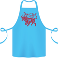 Chinese Zodiac Shengxiao Year of the Ox Cotton Apron 100% Organic Turquoise