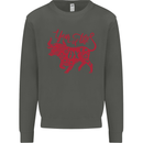 Chinese Zodiac Shengxiao Year of the Ox Kids Sweatshirt Jumper Storm Grey