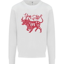 Chinese Zodiac Shengxiao Year of the Ox Kids Sweatshirt Jumper White