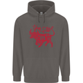 Chinese Zodiac Shengxiao Year of the Ox Mens 80% Cotton Hoodie Charcoal