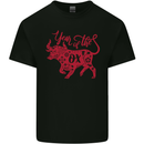Chinese Zodiac Shengxiao Year of the Ox Mens Cotton T-Shirt Tee Top Black