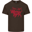 Chinese Zodiac Shengxiao Year of the Ox Mens Cotton T-Shirt Tee Top Dark Chocolate
