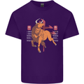Chinese Zodiac Shengxiao Year of the Ox Mens Cotton T-Shirt Tee Top Purple