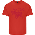 Chinese Zodiac Shengxiao Year of the Ox Mens Cotton T-Shirt Tee Top Red