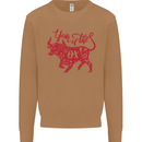 Chinese Zodiac Shengxiao Year of the Ox Mens Sweatshirt Jumper Caramel Latte