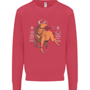 Chinese Zodiac Shengxiao Year of the Ox Mens Sweatshirt Jumper Heliconia