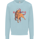 Chinese Zodiac Shengxiao Year of the Ox Mens Sweatshirt Jumper Light Blue
