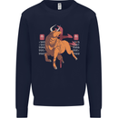 Chinese Zodiac Shengxiao Year of the Ox Mens Sweatshirt Jumper Navy Blue