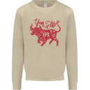 Chinese Zodiac Shengxiao Year of the Ox Mens Sweatshirt Jumper Sand