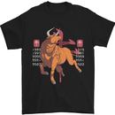 Chinese Zodiac Shengxiao Year of the Ox Mens T-Shirt Cotton Gildan Black