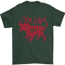 Chinese Zodiac Shengxiao Year of the Ox Mens T-Shirt Cotton Gildan Forest Green