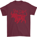 Chinese Zodiac Shengxiao Year of the Ox Mens T-Shirt Cotton Gildan Maroon