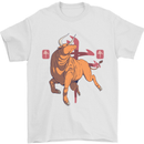 Chinese Zodiac Shengxiao Year of the Ox Mens T-Shirt Cotton Gildan White