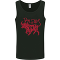 Chinese Zodiac Shengxiao Year of the Ox Mens Vest Tank Top Black