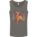 Chinese Zodiac Shengxiao Year of the Ox Mens Vest Tank Top Charcoal
