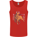 Chinese Zodiac Shengxiao Year of the Ox Mens Vest Tank Top Red