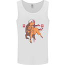 Chinese Zodiac Shengxiao Year of the Ox Mens Vest Tank Top White