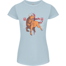 Chinese Zodiac Shengxiao Year of the Ox Womens Petite Cut T-Shirt Light Blue