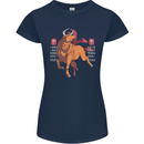 Chinese Zodiac Shengxiao Year of the Ox Womens Petite Cut T-Shirt Navy Blue