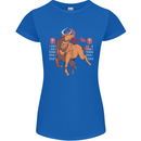 Chinese Zodiac Shengxiao Year of the Ox Womens Petite Cut T-Shirt Royal Blue