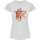 Chinese Zodiac Shengxiao Year of the Ox Womens Petite Cut T-Shirt White
