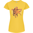 Chinese Zodiac Shengxiao Year of the Ox Womens Petite Cut T-Shirt Yellow