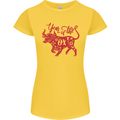 Chinese Zodiac Shengxiao Year of the Ox Womens Petite Cut T-Shirt Yellow