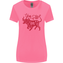 Chinese Zodiac Shengxiao Year of the Ox Womens Wider Cut T-Shirt Azalea