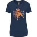 Chinese Zodiac Shengxiao Year of the Ox Womens Wider Cut T-Shirt Navy Blue