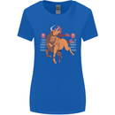 Chinese Zodiac Shengxiao Year of the Ox Womens Wider Cut T-Shirt Royal Blue