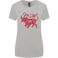Chinese Zodiac Shengxiao Year of the Ox Womens Wider Cut T-Shirt Sports Grey