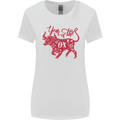 Chinese Zodiac Shengxiao Year of the Ox Womens Wider Cut T-Shirt White