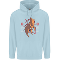 Chinese Zodiac Shengxiao Year of the Pig Childrens Kids Hoodie Light Blue