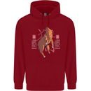 Chinese Zodiac Shengxiao Year of the Pig Childrens Kids Hoodie Red