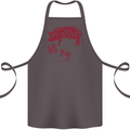 Chinese Zodiac Shengxiao Year of the Pig Cotton Apron 100% Organic Dark Grey