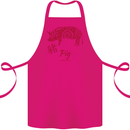Chinese Zodiac Shengxiao Year of the Pig Cotton Apron 100% Organic Pink