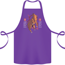 Chinese Zodiac Shengxiao Year of the Pig Cotton Apron 100% Organic Purple
