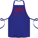 Chinese Zodiac Shengxiao Year of the Pig Cotton Apron 100% Organic Royal Blue