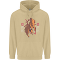 Chinese Zodiac Shengxiao Year of the Pig Mens 80% Cotton Hoodie Sand