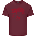 Chinese Zodiac Shengxiao Year of the Pig Mens Cotton T-Shirt Tee Top Maroon