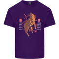 Chinese Zodiac Shengxiao Year of the Pig Mens Cotton T-Shirt Tee Top Purple