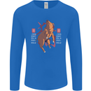 Chinese Zodiac Shengxiao Year of the Pig Mens Long Sleeve T-Shirt Royal Blue