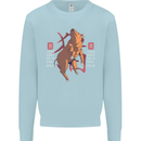 Chinese Zodiac Shengxiao Year of the Pig Mens Sweatshirt Jumper Light Blue