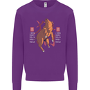 Chinese Zodiac Shengxiao Year of the Pig Mens Sweatshirt Jumper Purple