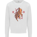 Chinese Zodiac Shengxiao Year of the Pig Mens Sweatshirt Jumper White