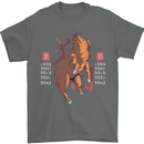 Chinese Zodiac Shengxiao Year of the Pig Mens T-Shirt Cotton Gildan Charcoal