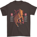 Chinese Zodiac Shengxiao Year of the Pig Mens T-Shirt Cotton Gildan Dark Chocolate